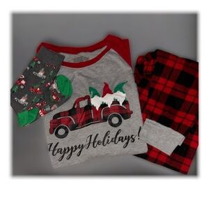 Happy holidays pajama set with socks